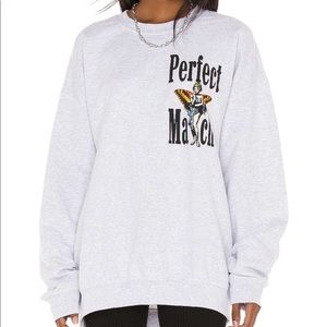 Boys Lie Perfect Match Remix Crewneck Sweatshirt in Grey